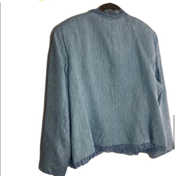 CARRISIMO mother of the bride blue jacket push button closer - Picture 11 of 16